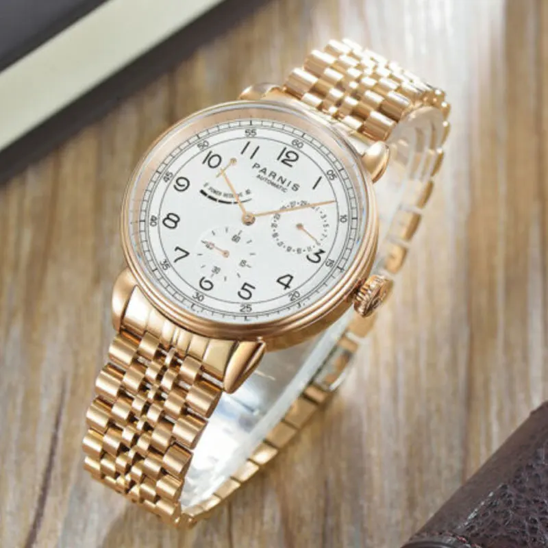 Часы наручные PARNIS Мужские автоматические повседневные спортивные брендовые