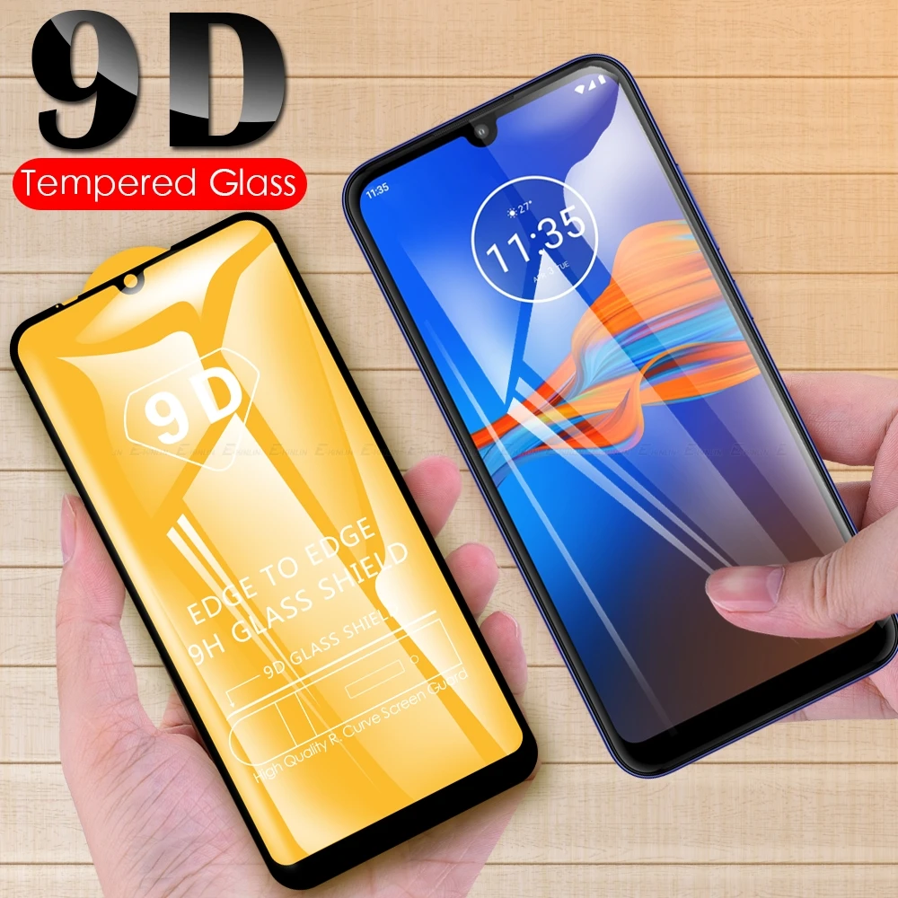 9D полное покрытие экрана защитное стекло для Motorola Moto E7 E5 E6 Plus E6s закаленное