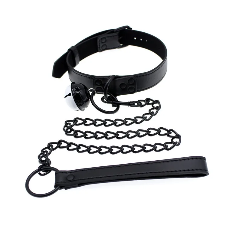 

Dog Slave Bondage Collar Leather Leash Fetish Sex Necklace Bdsm Toys Restraints Sex Toys For Adults Women Gay Couples Game