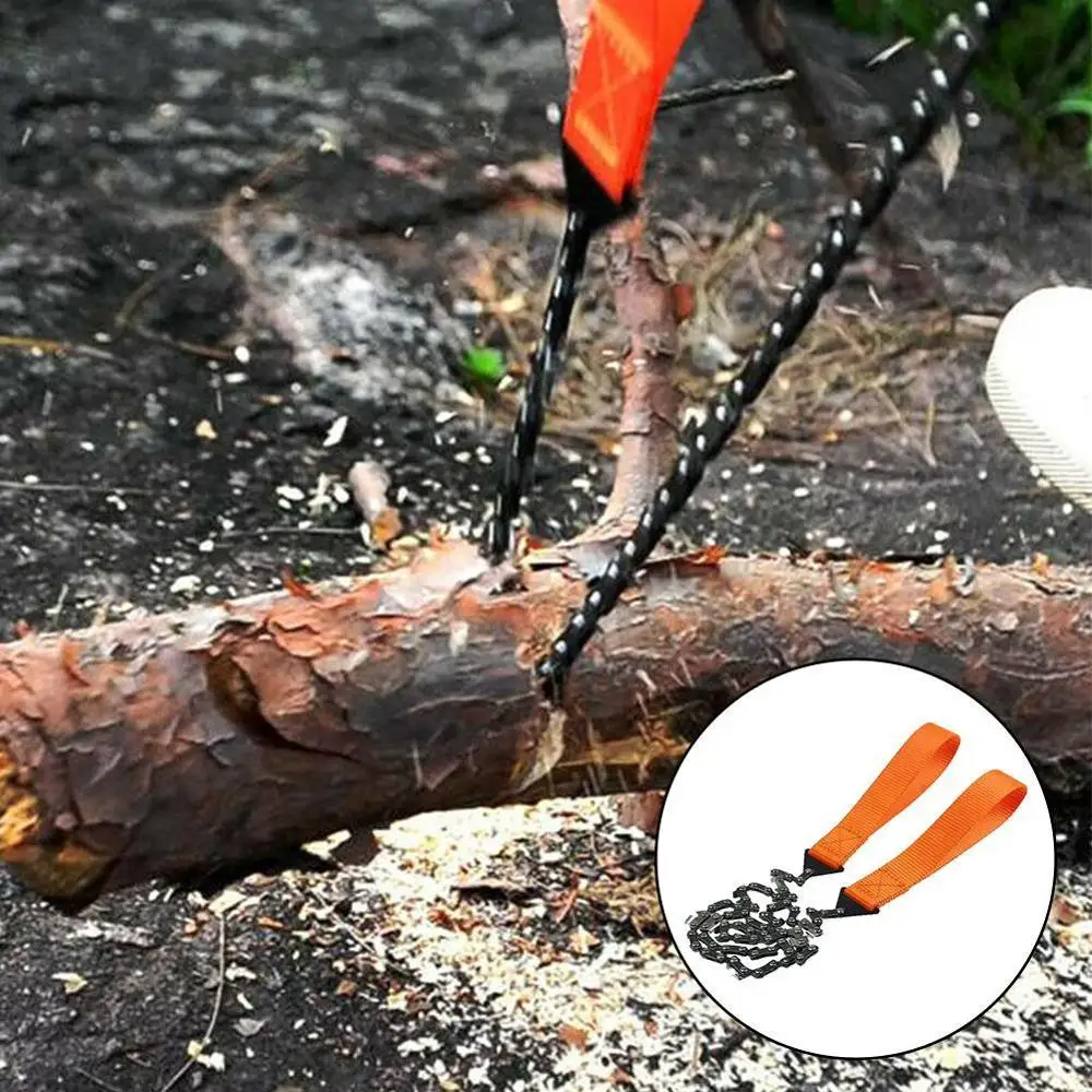 Портативная ручная цепная пила для выживания аварийная бензопила с сумкой