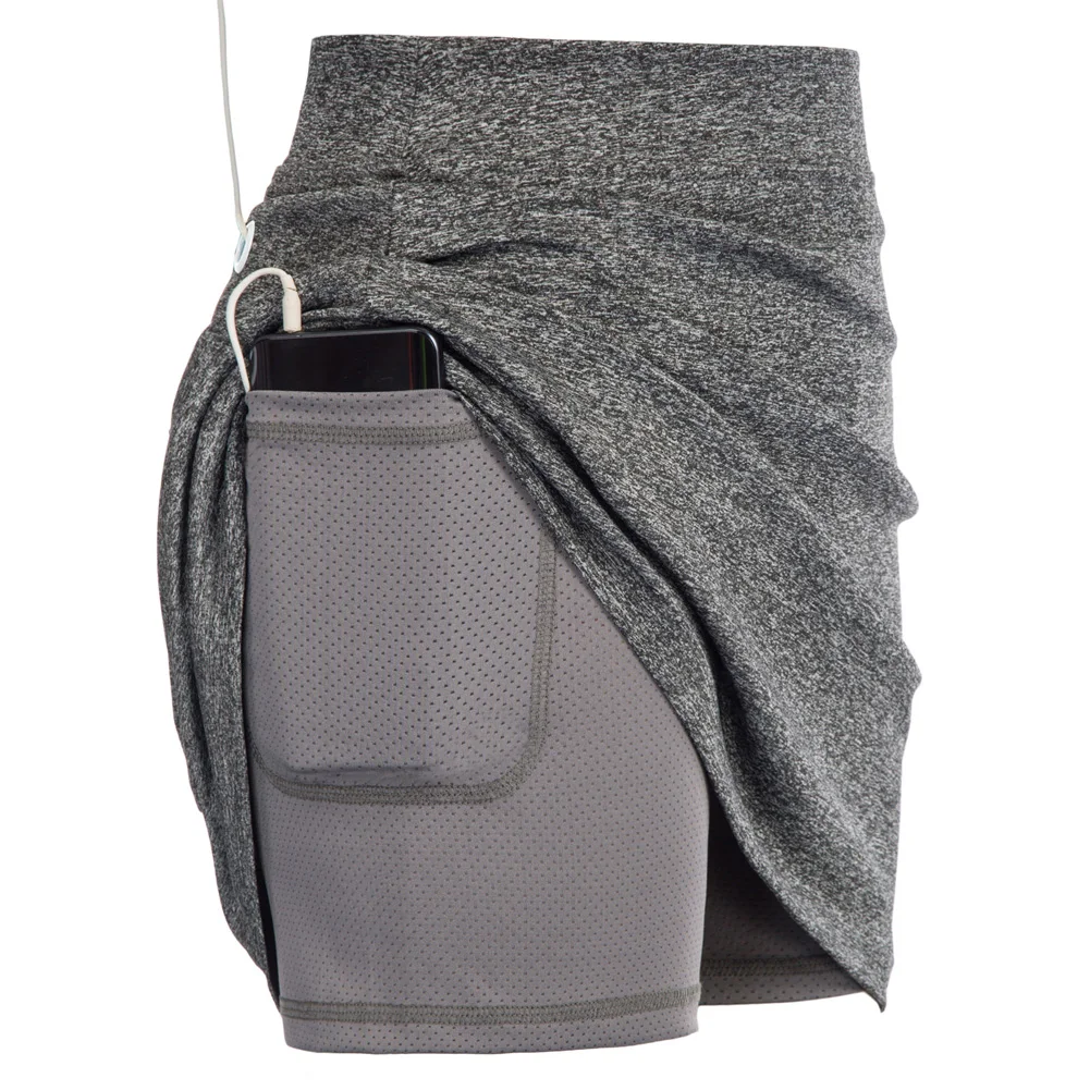 

Elastic Waist Women's Skorts 1pcs Women's Athletic With Mesh Shorts Hot sale