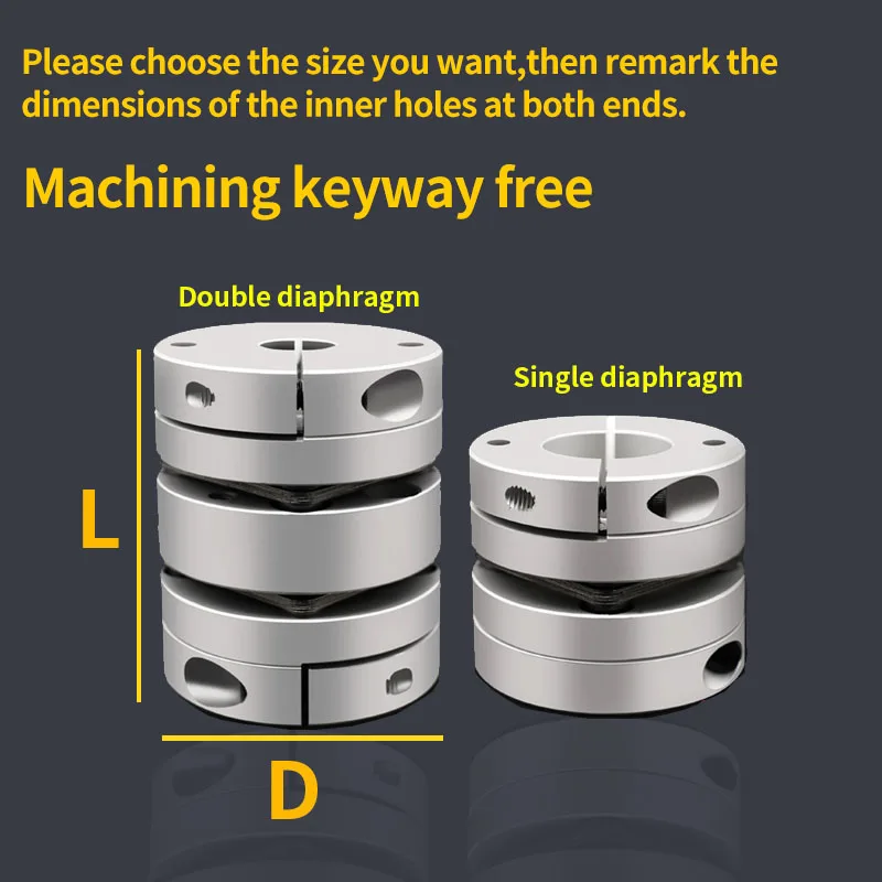 Соединитель вала соединительная муфта диафрагмы алюминиевый соединитель сплав