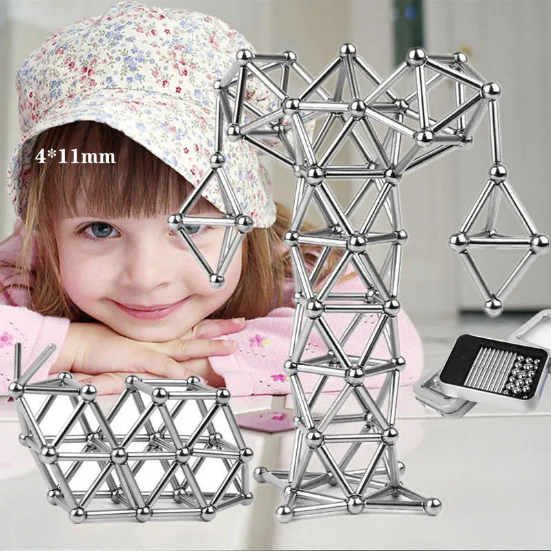 Игрушки для детей Магнитный конструктор магнитные шарики Строительный набор