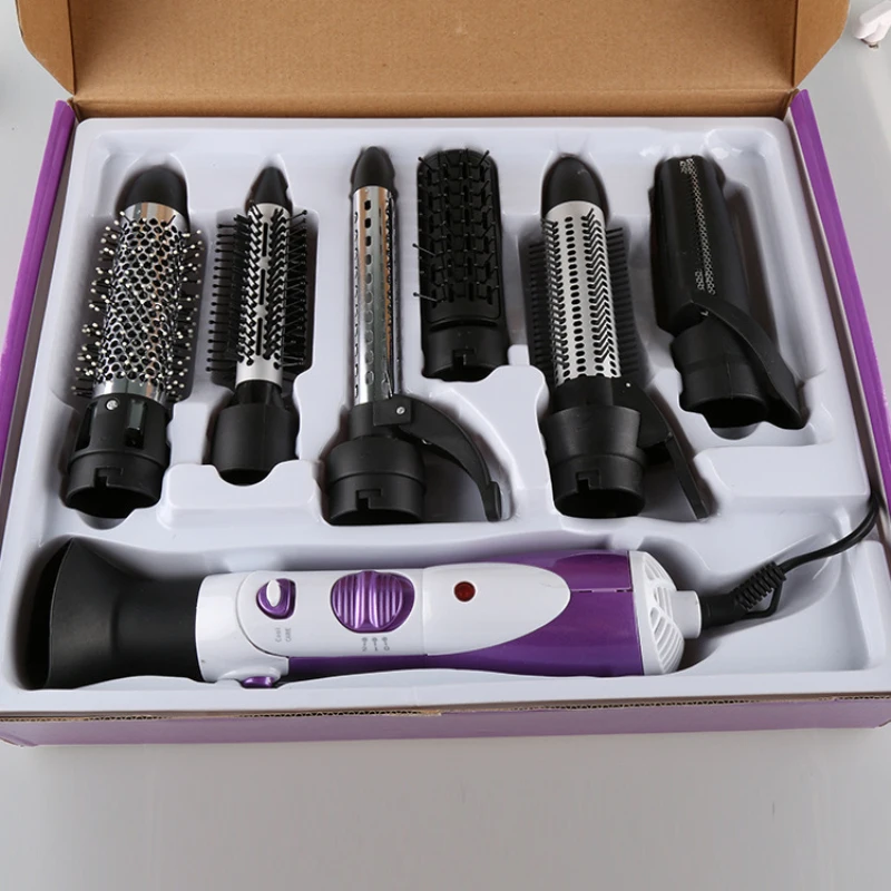 

Electric Hair Dryer Blow Dryer Hair Curling Iron Rotating Brush Hairdryer Hairstyling Tools Professional 7 In 1 hot-air brush 40
