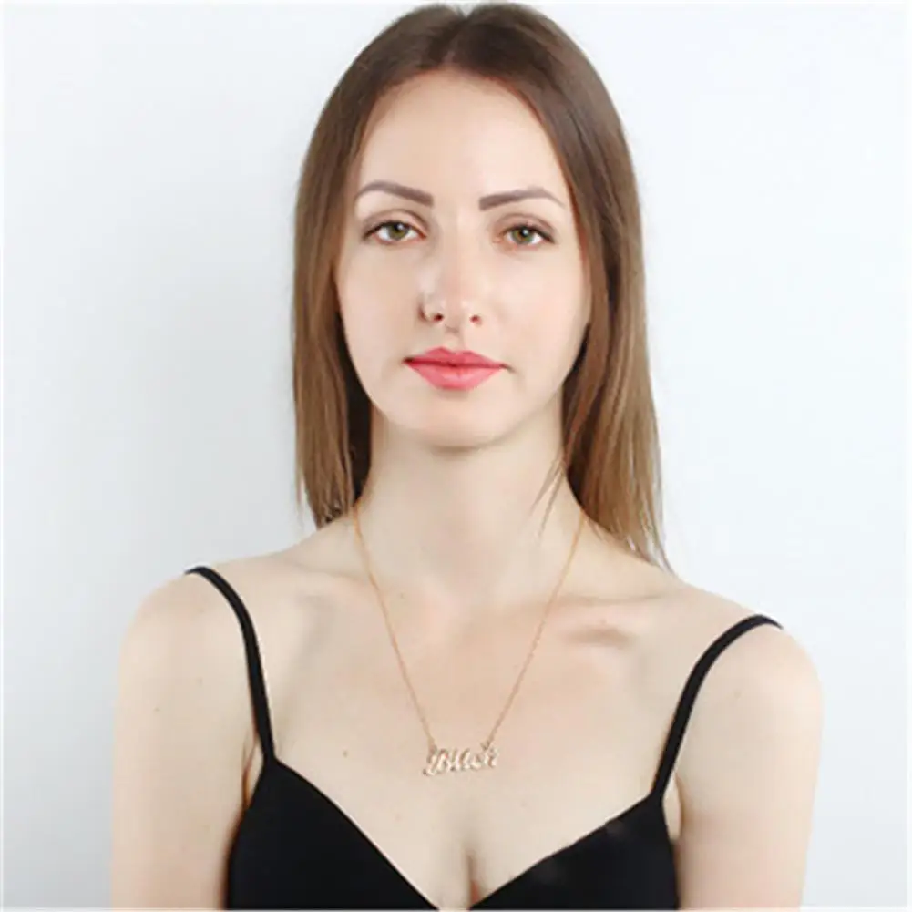 Женская подвеска на серебряной цепочке цепочка в стиле панк из сплава с