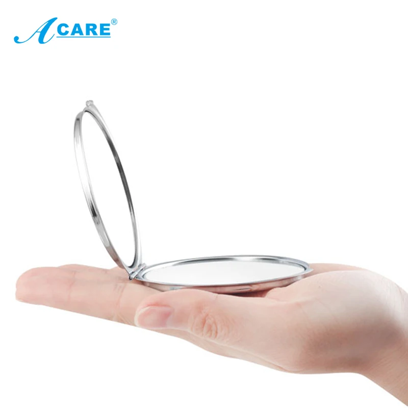 Компактное квадратное косметическое зеркало Acare Портативное двухстороннее