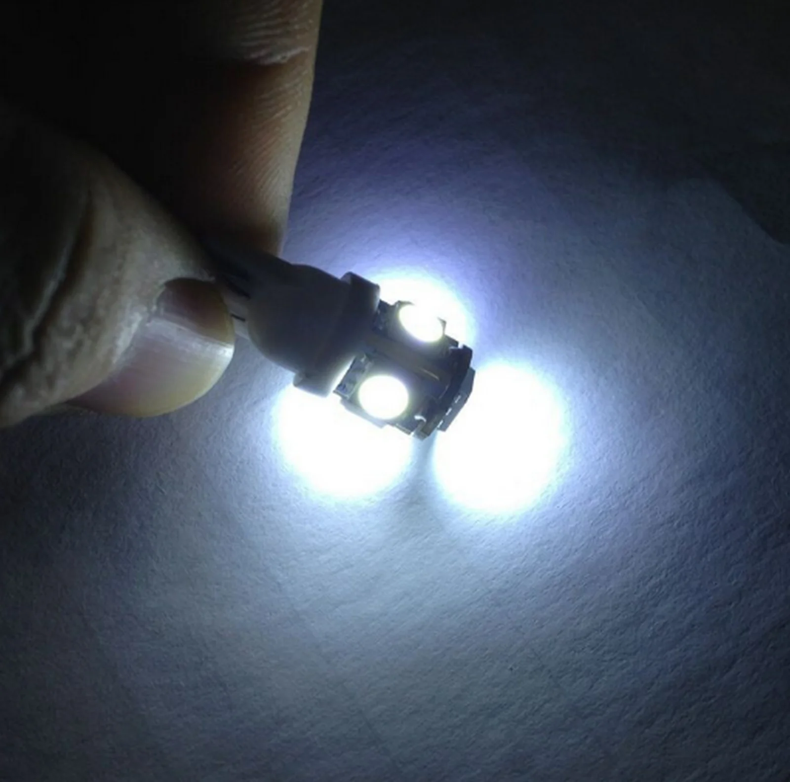 10 шт. Белый светодиодный автомобильный DC 12v светильник W5W T10 5050 194 168 Led парковочная