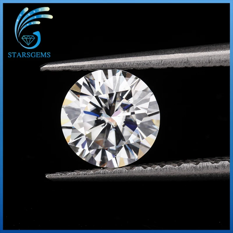 

Starsgem 1ct 6.5MM Rond Brilliant Cut GH Moissanite VVS Loose Stone for Ring Setting