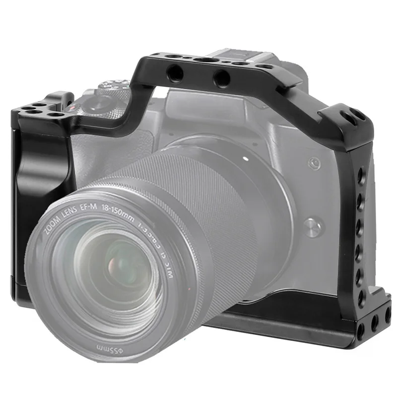CNC алюминиевая клетка для камеры Canon EOS M50 / M5 DLSR чехол крепления на холодную