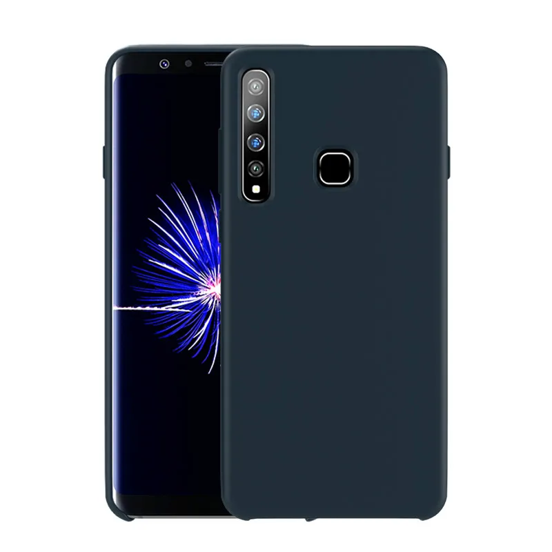 Темно-синий Samsung A9 чехол Модный мягкий силиконовый защитный чехол-накладка из samsung Galaxy A9 A9s A920 A920F чехол - Цвет: Темно-синий