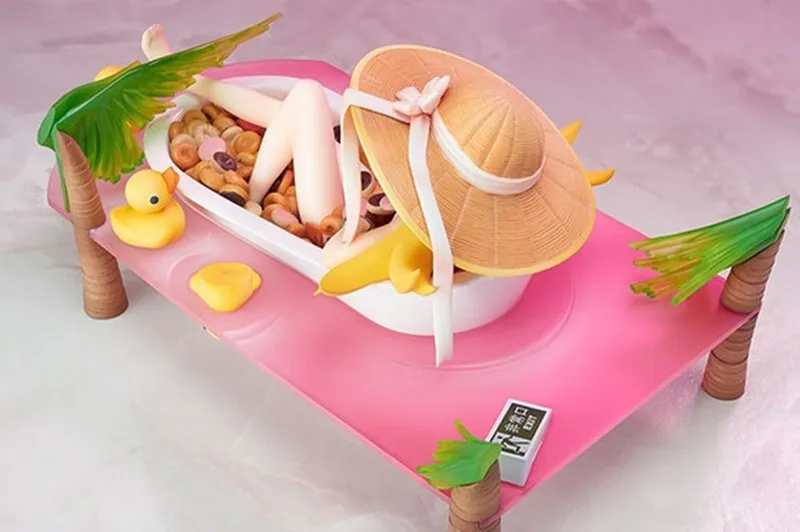 

10cm Anime Monogatari Series Shinobu Oshino Donut Doughnut Sexy girls Anime PVC Action Figures toys Anime figure Toys For Kids