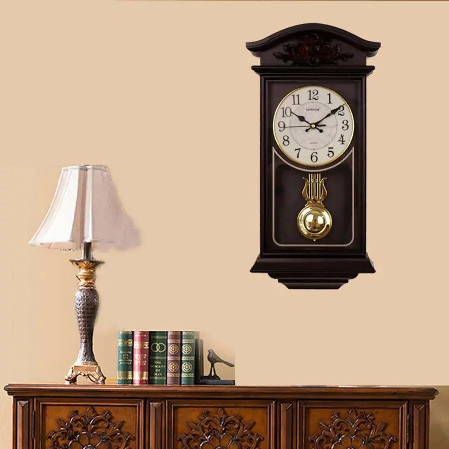 Китайские большие настенные 3d-часы винтажные часы с маятником в европейском