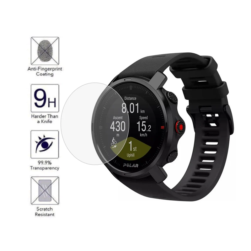 3 шт. защитная пленка с полным покрытием экрана для Polar Grit X закаленное стекло HD Взрывозащищенная Защита от