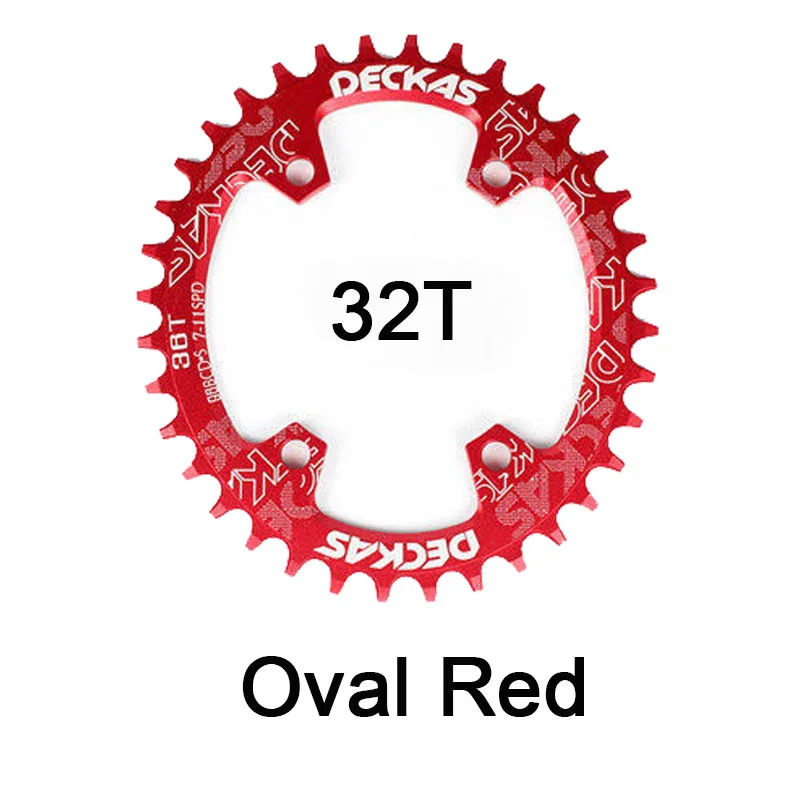 Oval 32T Red JIANKUN IXF шатун MTB 104BCD цепь 170 мм горный велосипед цепь для дорожного велосипеда кольцо цикл кривошипный набор винт Нижний Кронштейн BB - Цвет: Oval 32T Red