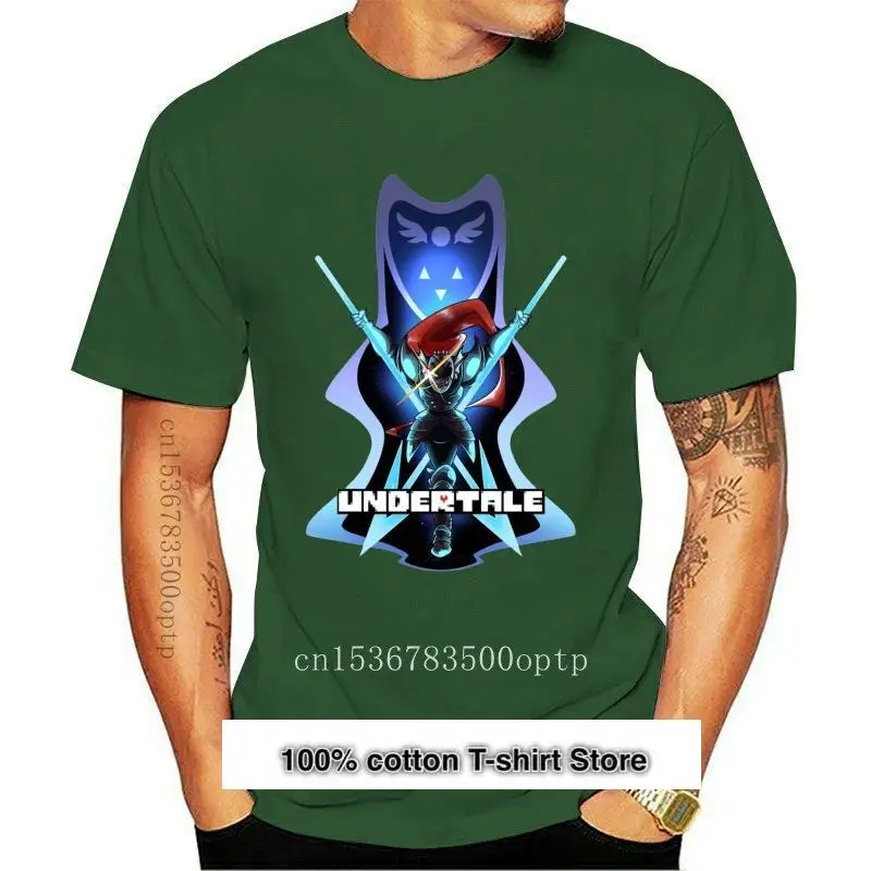 

Camiseta de Undertale Undyne Game ролевая игра 8Bit Monsters, camiseta negra 100% algodón, S-XL, talla grande, venta al por Large