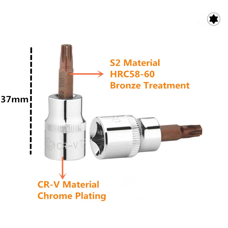 Большая стрела 9 шт 1/4 &quotDR. Закаленный 5 PT Звездный набор гнезд T10 T15 T20 T25 T27 T30 T40 T45
