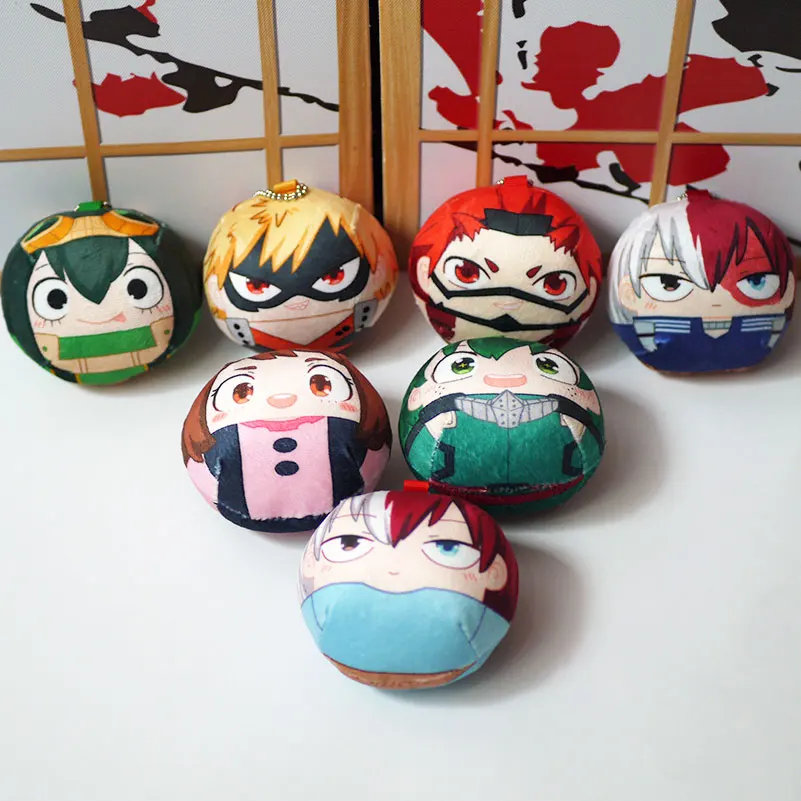 My Hero academic брелок куклы аниме Izuku Bakugou Todoroki Kirishima Tsuyu URARAKA Косплей плюшевая игрушка