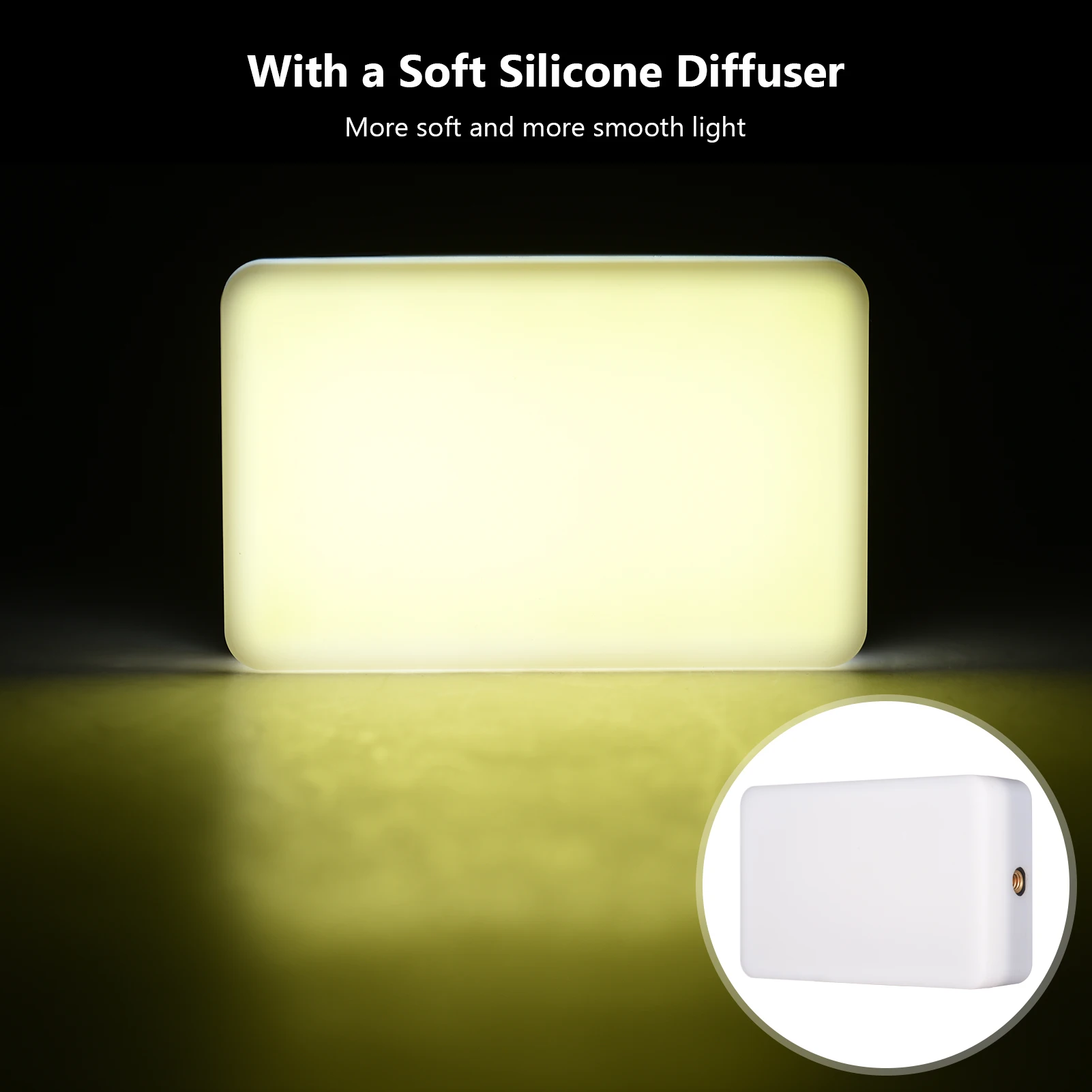 Andoer ST120 карманный светодиодный видео свет перезаряжаемый заполняющий 2500K-9000K