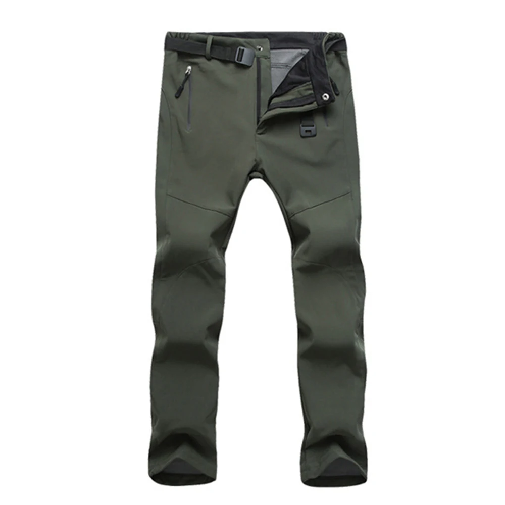 Laamei Fashion Men's Autumn Winter Fleece Thermal Waterproof Outdoor Pants Clearance Sale Men Bodybuilding Windproof Trousers