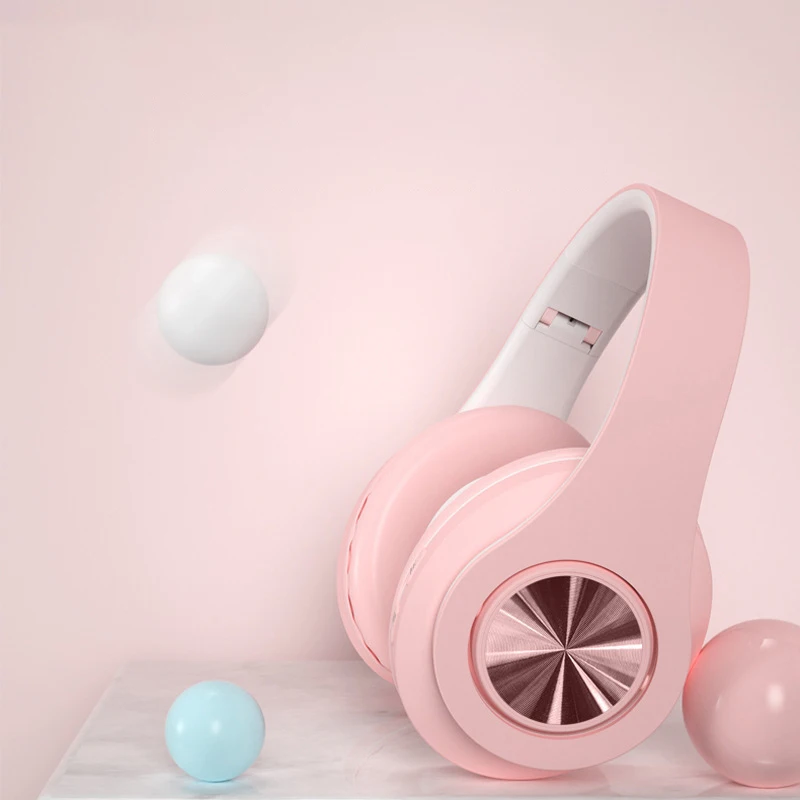 

Portable Wireless Headphones Bluetooth Stereo Foldable Headset o Mp3 Adjustable Earphones with Mic Music