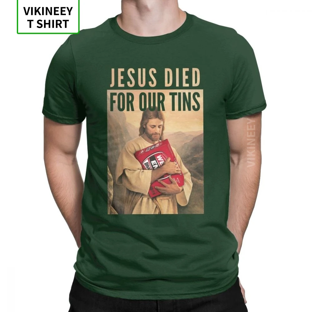 Мужские футболки с изображением Иисуса Христа за нашими бантиками винтажные из