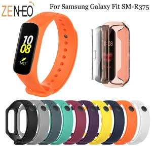 Силиконовый ремешок для часов Samsung Galaxy Fit-e R375, сменный ремешок для часов из ТПУ, чехол с полной защитой для Galaxy Fit-e R375, браслет