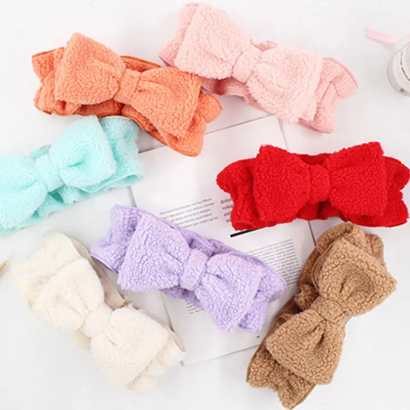 

DIY Wash Face headband Big Bow Headband Elastic Hair Bands Wide Brim Cross Knotted Soft Comfortable Hair Accessories Headbands