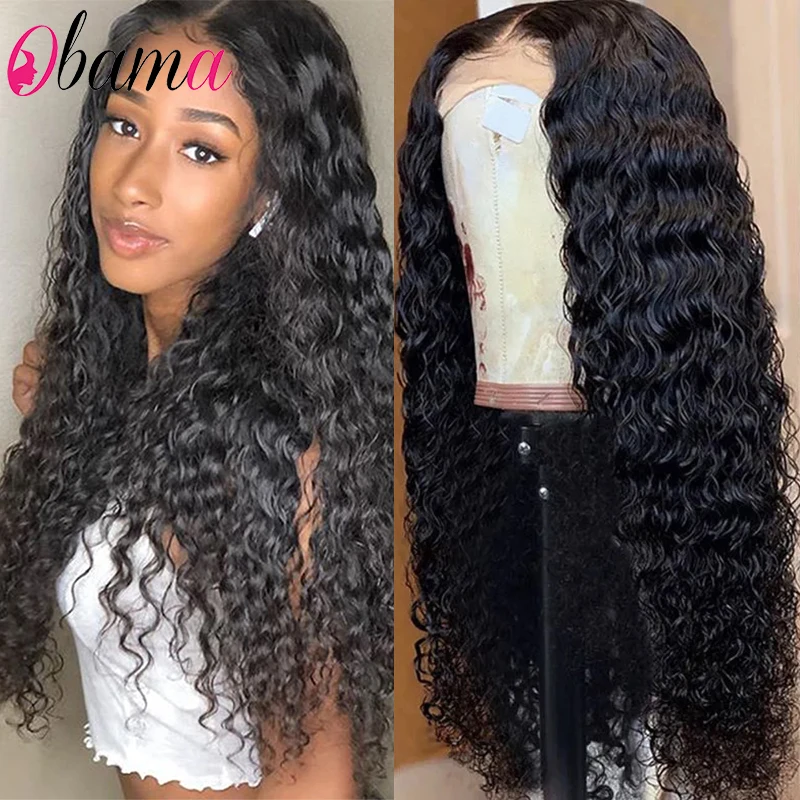 Парик Обама из волнистых волос прозрачный парик 100% человеческих с фронтальной