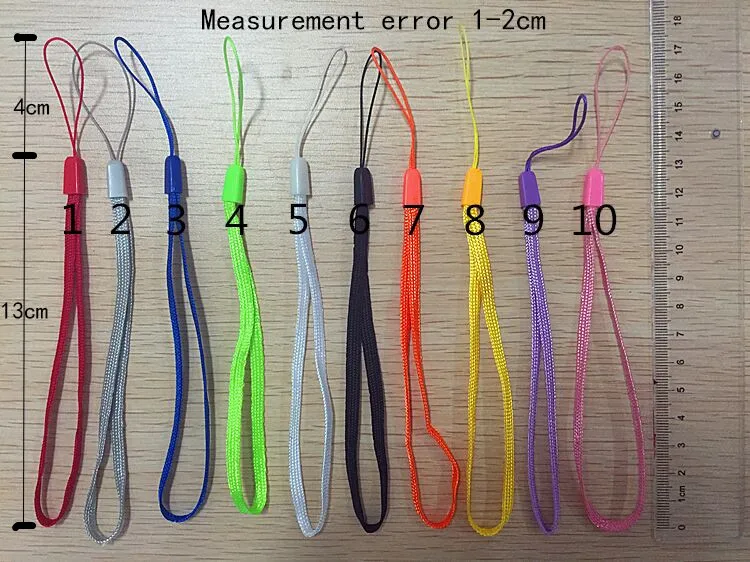 10 шт./лот наручный ремешок для мобильного телефона шнур брелока подвесная