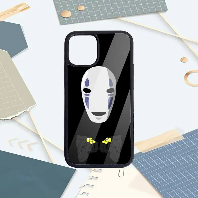 

Studio Ghibli Spirited Away Faceless man Phone Cases PC for iPhone 11 12 pro XS MAX 8 7 6 6S Plus X 5S SE 2020 XR funda