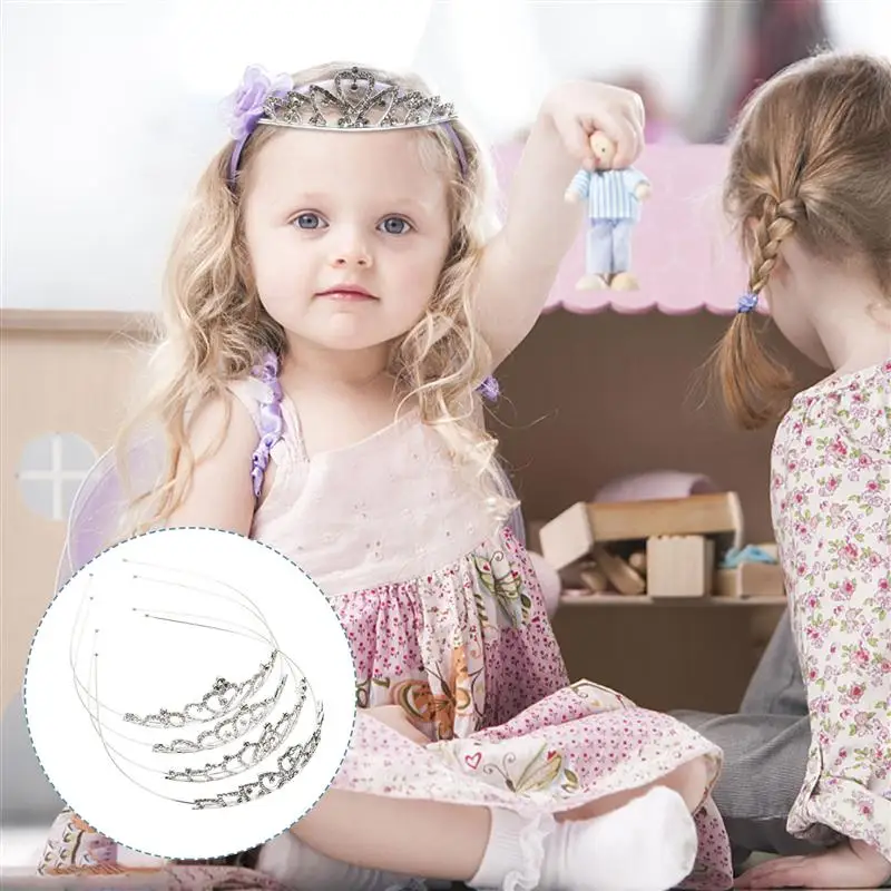 

4pcs Exquisite Girls Women Bridal Crown Crystal Headdress Wedding Crown Rhinestone Headband