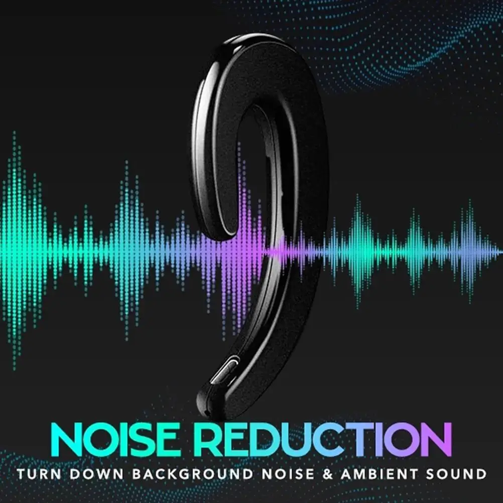 

Wireless Headset Bone Conduction Ear Hook Wireless Bluetooth Earphone Anti-Sweat Earphone For Business Office Driving