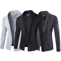 mens solid blazer cardigan long sleeve casual slim fit sweater jacket knit coat 2020 hot selling solid color all match