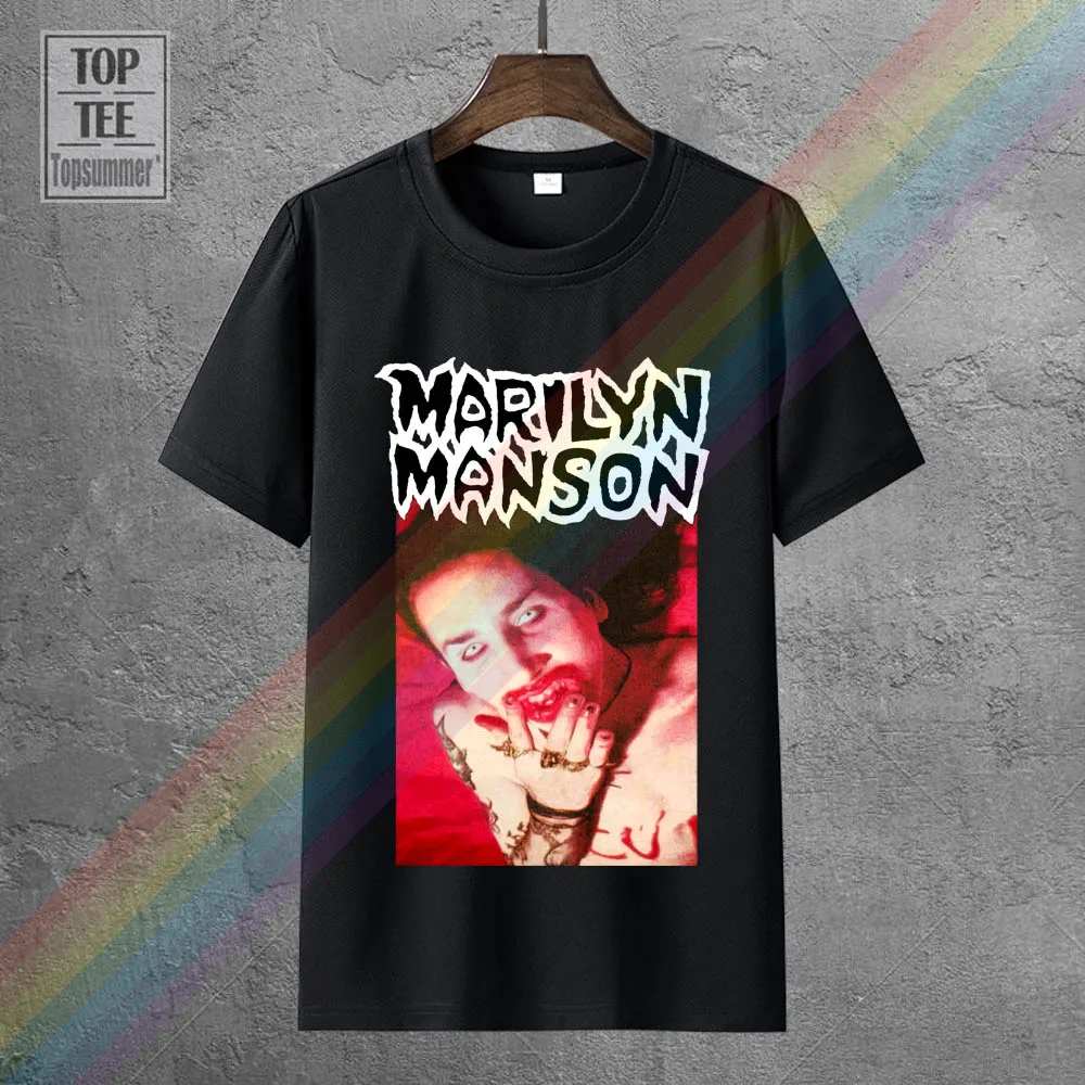 

Marilyn Manson I Am The God Of Fck Logo Rock T Shirt 012607