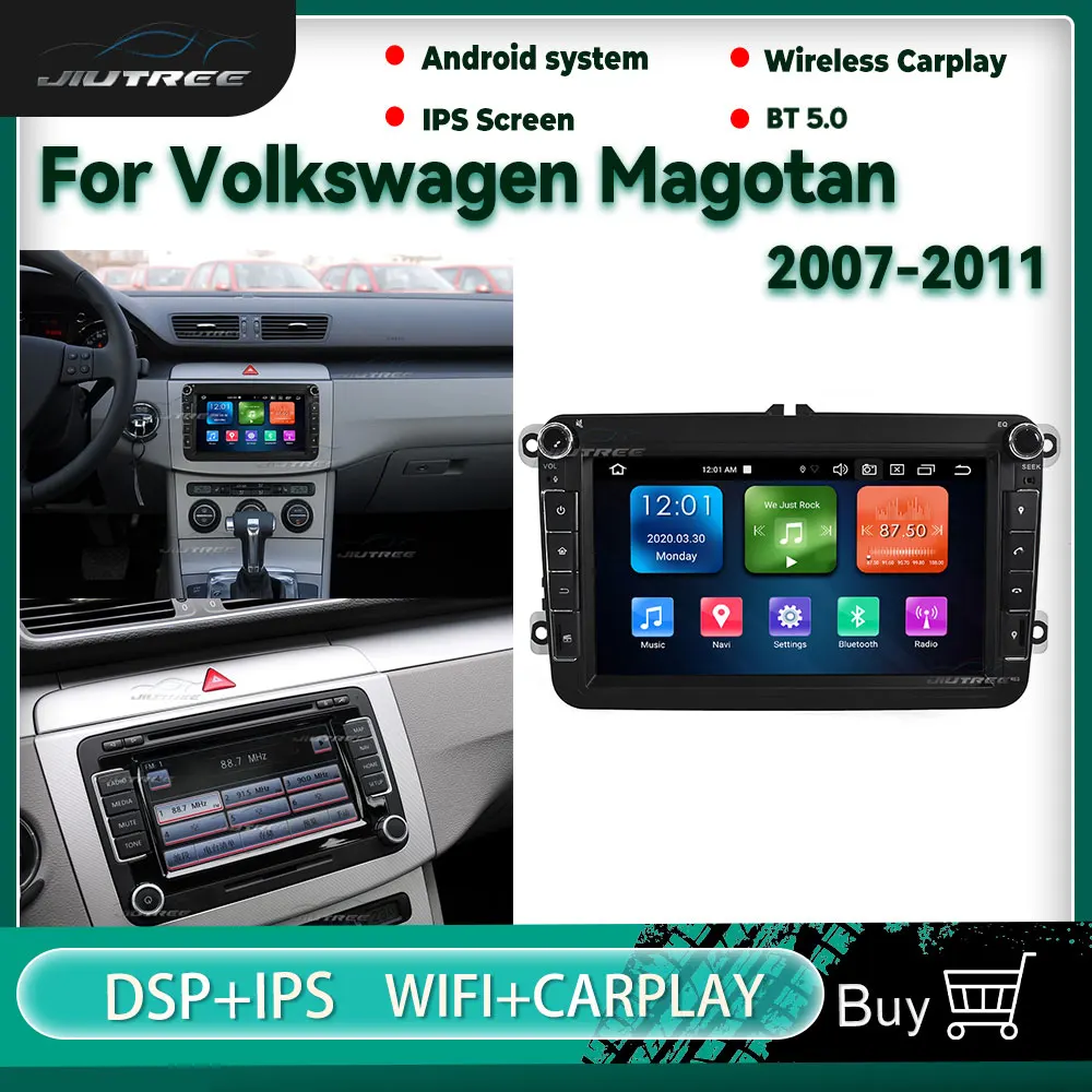 

8inch Android 10 Car Radio For Volkswagen Magotan 2007-2011 GPS Navigation Car DVD Multimedia Player Auto Stereo Audio Receiver