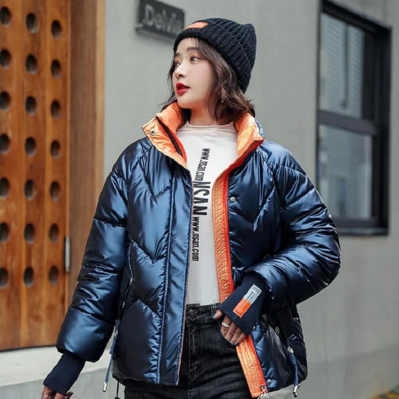 Winter Jacket Women 2023 Fashion New Think Down Jackets Female Short Cotton Lightweight Warm Ladies Coats Tops Parkas XS-2XL