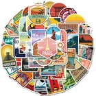 50 шт.компл. Global Travel City наклейки с пейзажем Decal Vinyl for Канцтовары, скрапбукинг PS4, скейтборд, ноутбук
