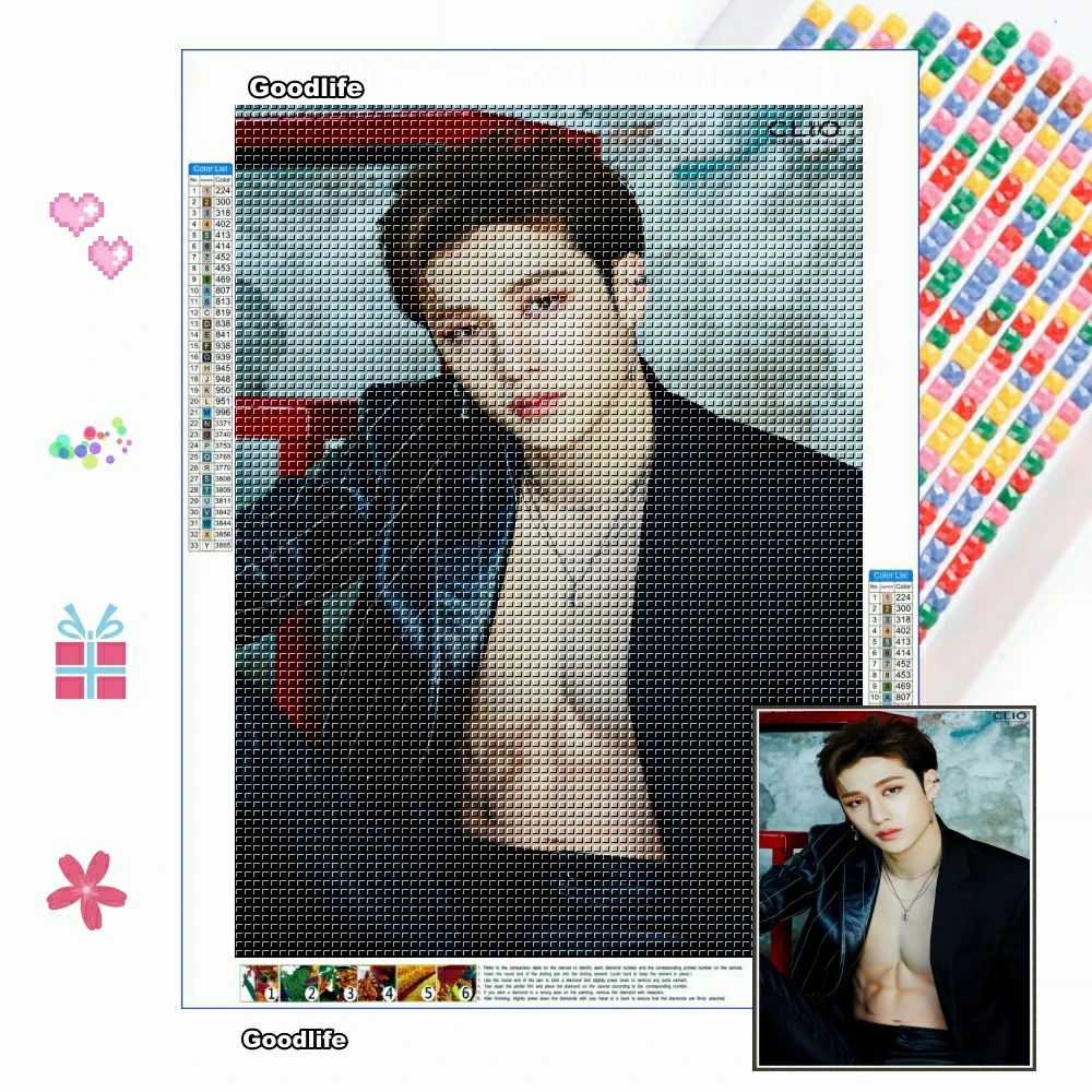 5D алмазная живопись сделай сам команда мальчиков Южной Кореи Kpop стразы искусство