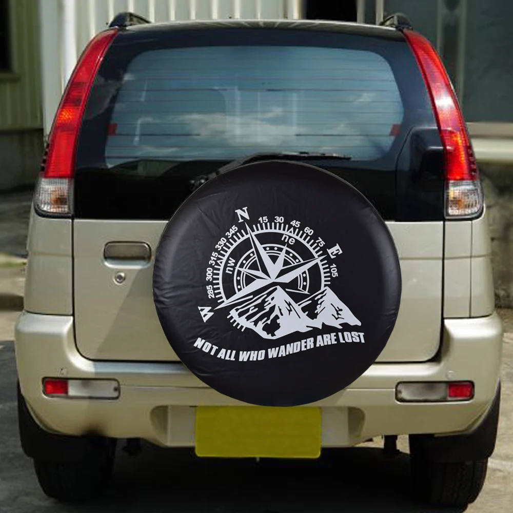 

Heavy-Duty PVC Leather Spare Wheel Tire Cover Case Pouch Protector Bag For Ford Troller Ecosport Nissan Patrol SAFARI GRX