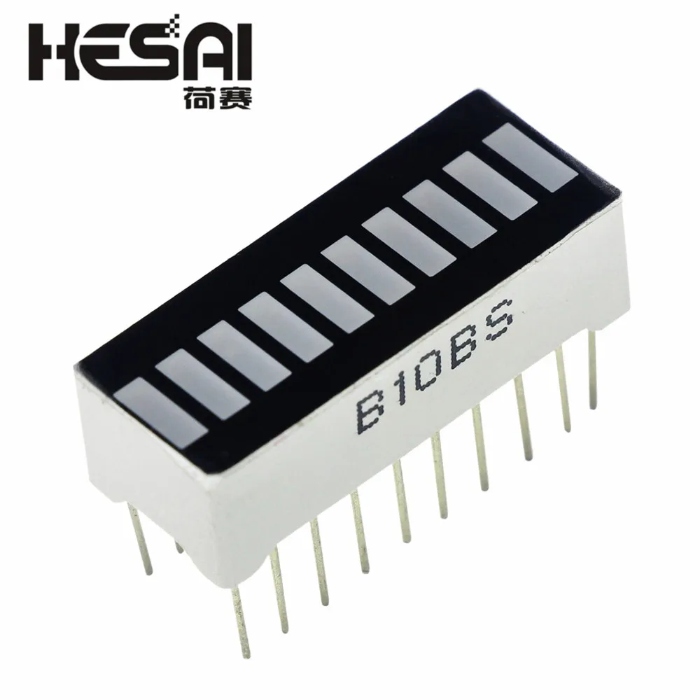10 шт./лот сегментный цифровой Красный светодиодный гистограммный дисплей