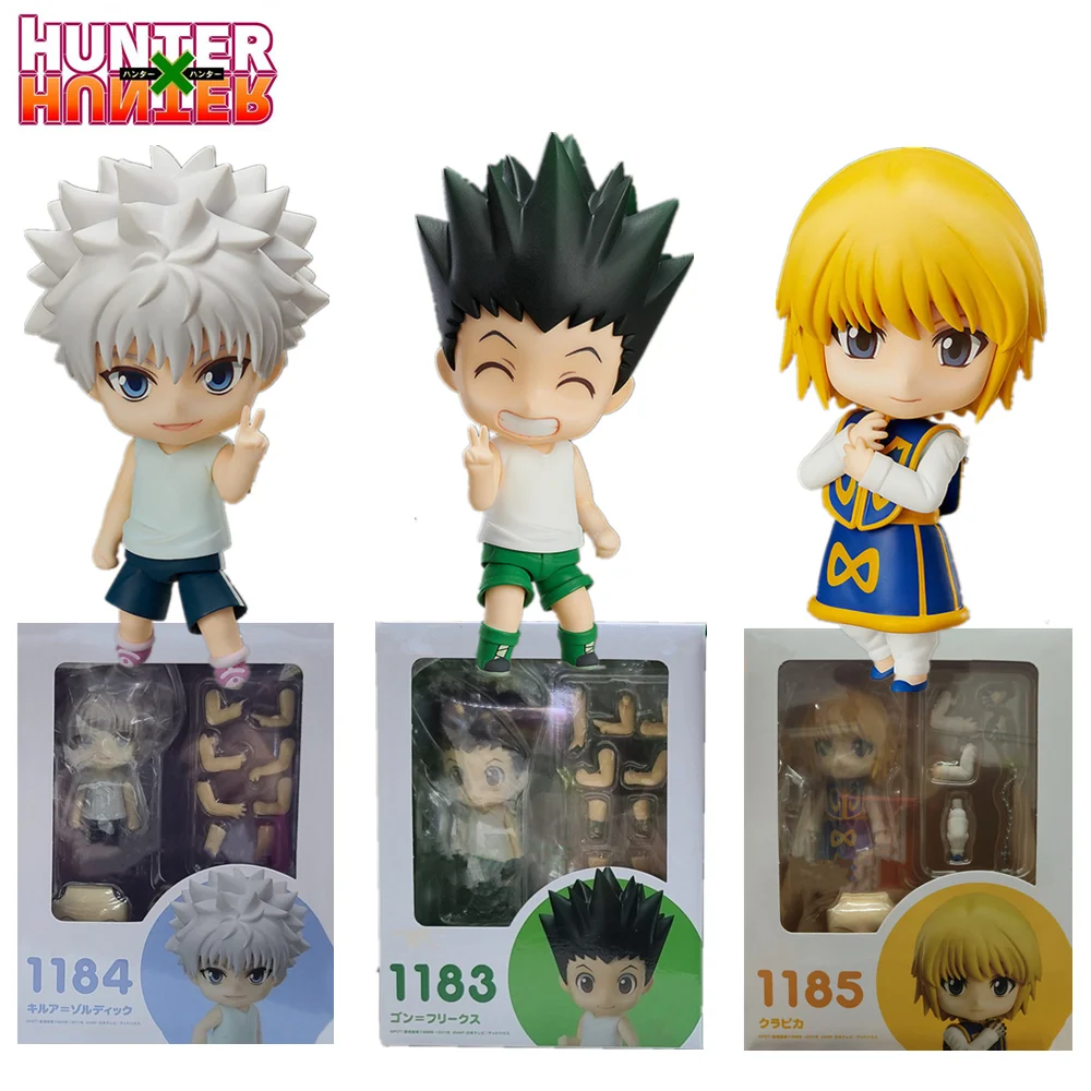 

Экшн-фигурка Hunter X Hunter Killua GON Kurapika, ПВХ, 100 мм, фигурка аниме Q.ver, кукла в подарок