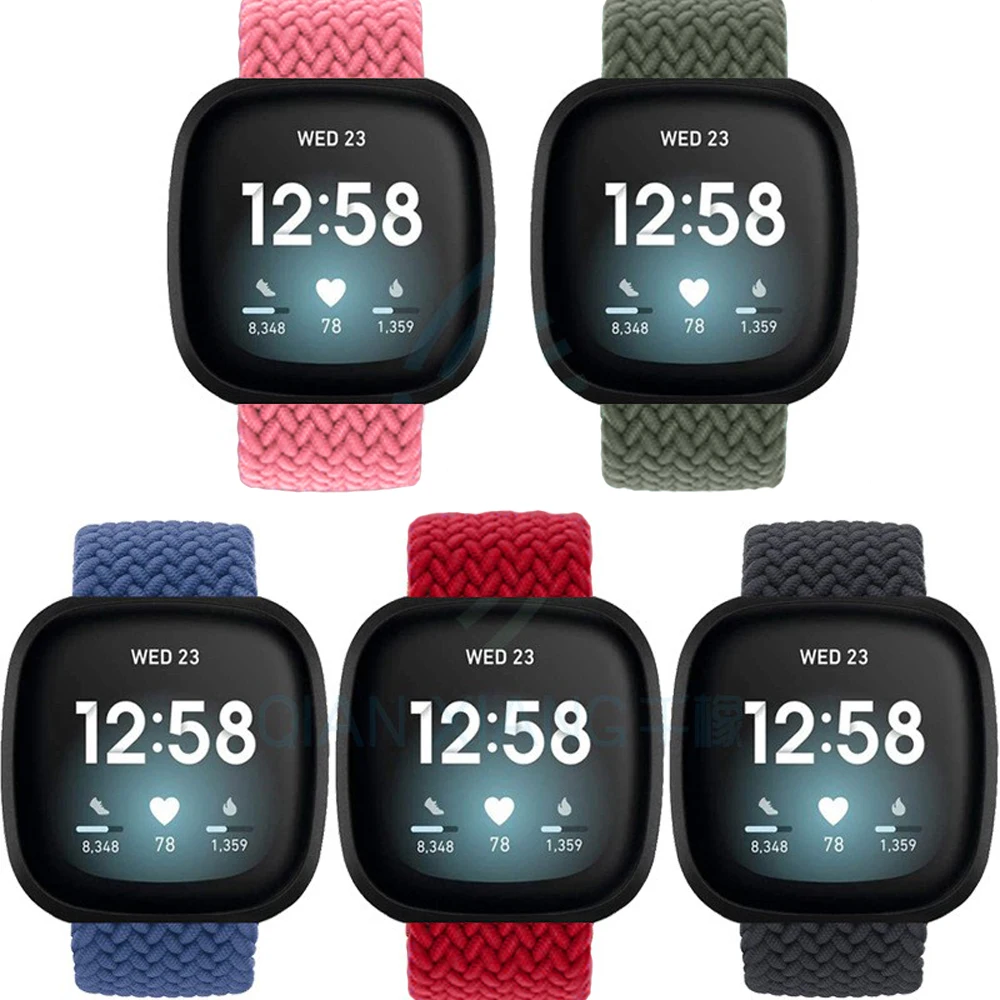Новый Плетеный ремешок для браслета Fitbit Versa/Versa 2 нейлоновый часов Versa Lite сменный