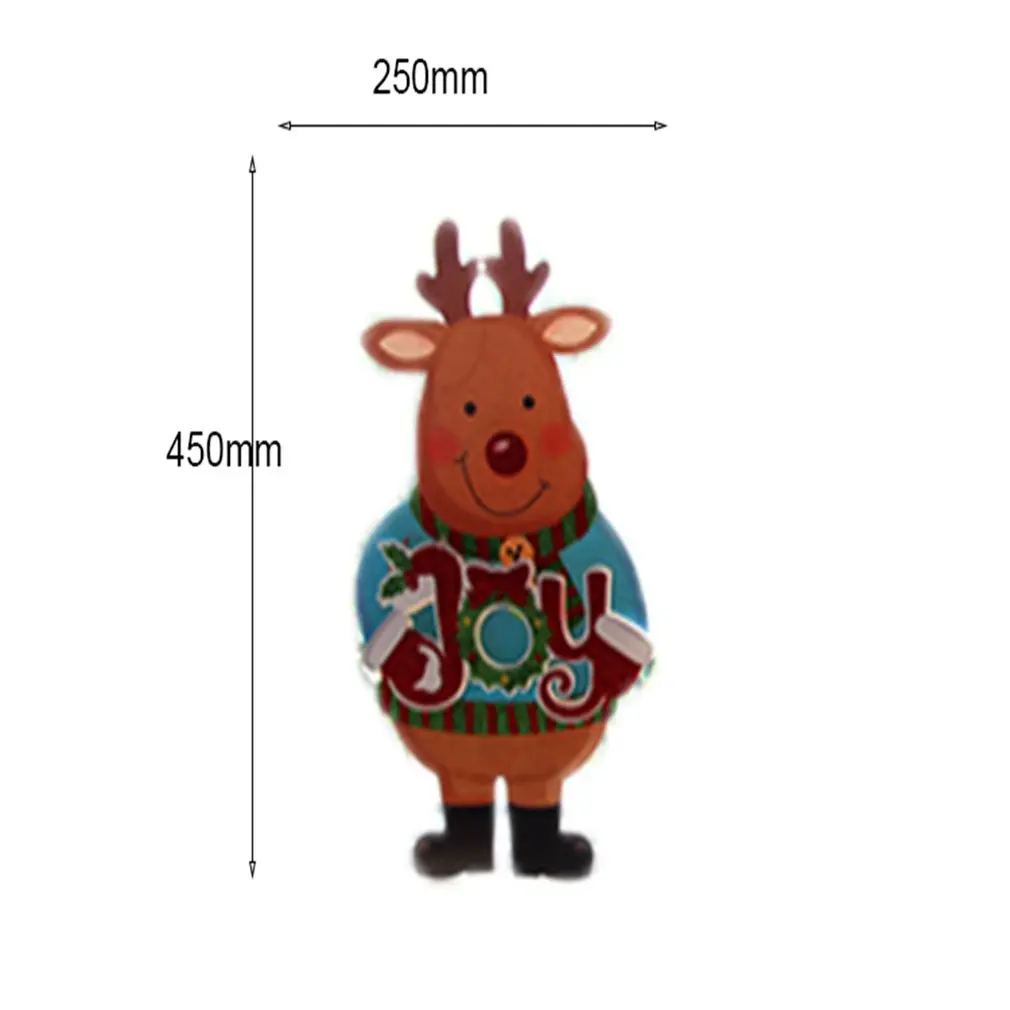 3D Санта Лось Снеговик Рождественская Наклейка на стену окно Navidad фестиваль