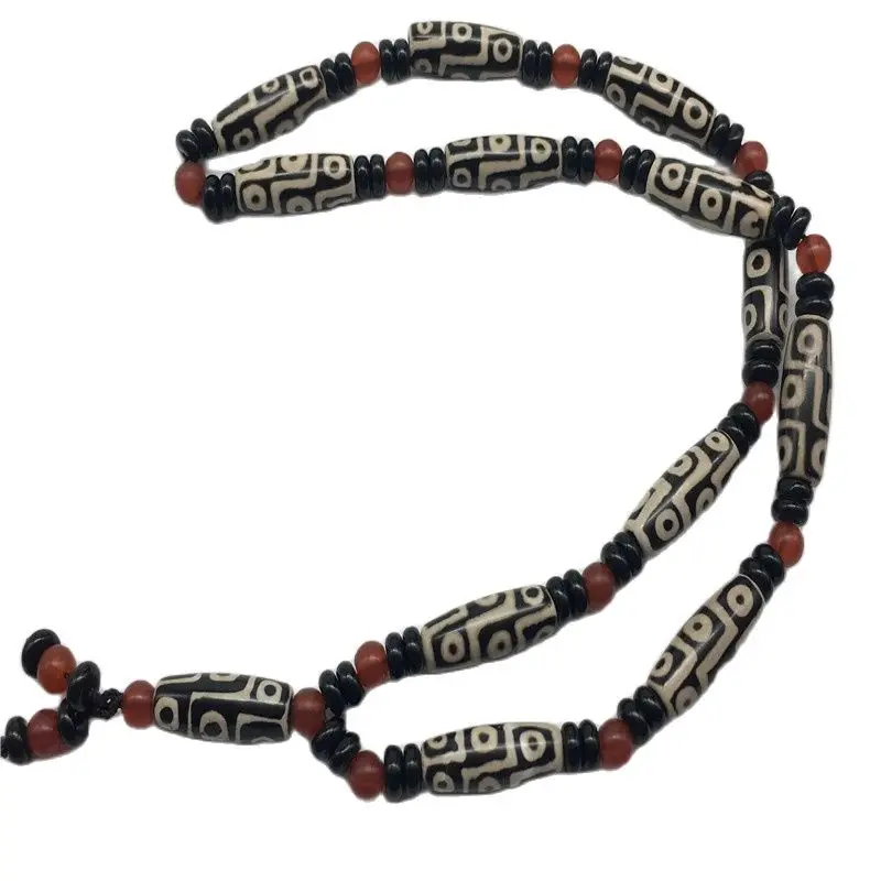 

Tibet [Nine Eyes] Dzi Bead Pendant Necklace for Men and Women