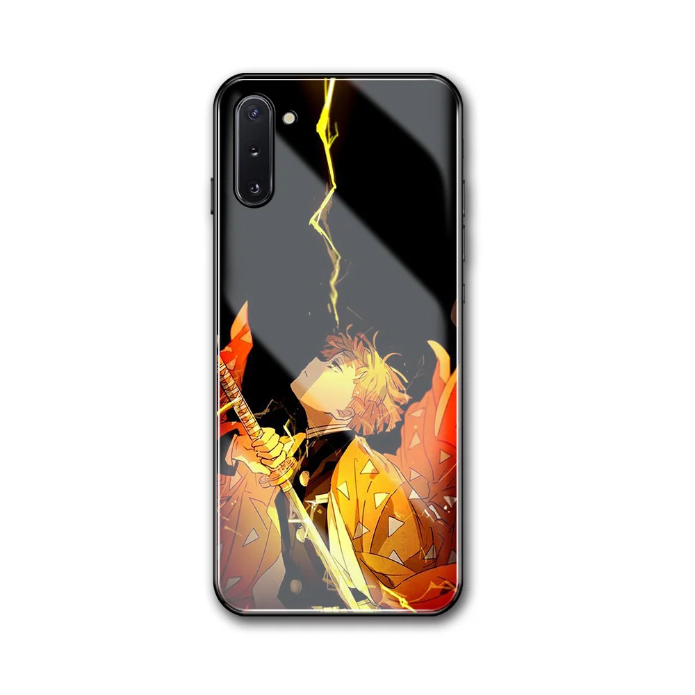 Стеклянная задняя крышка Kimetsu no Yaiba для Samsung S20 Plus чехол Galaxy Ultra A20 A50 A70 A7 A8 2018 |
