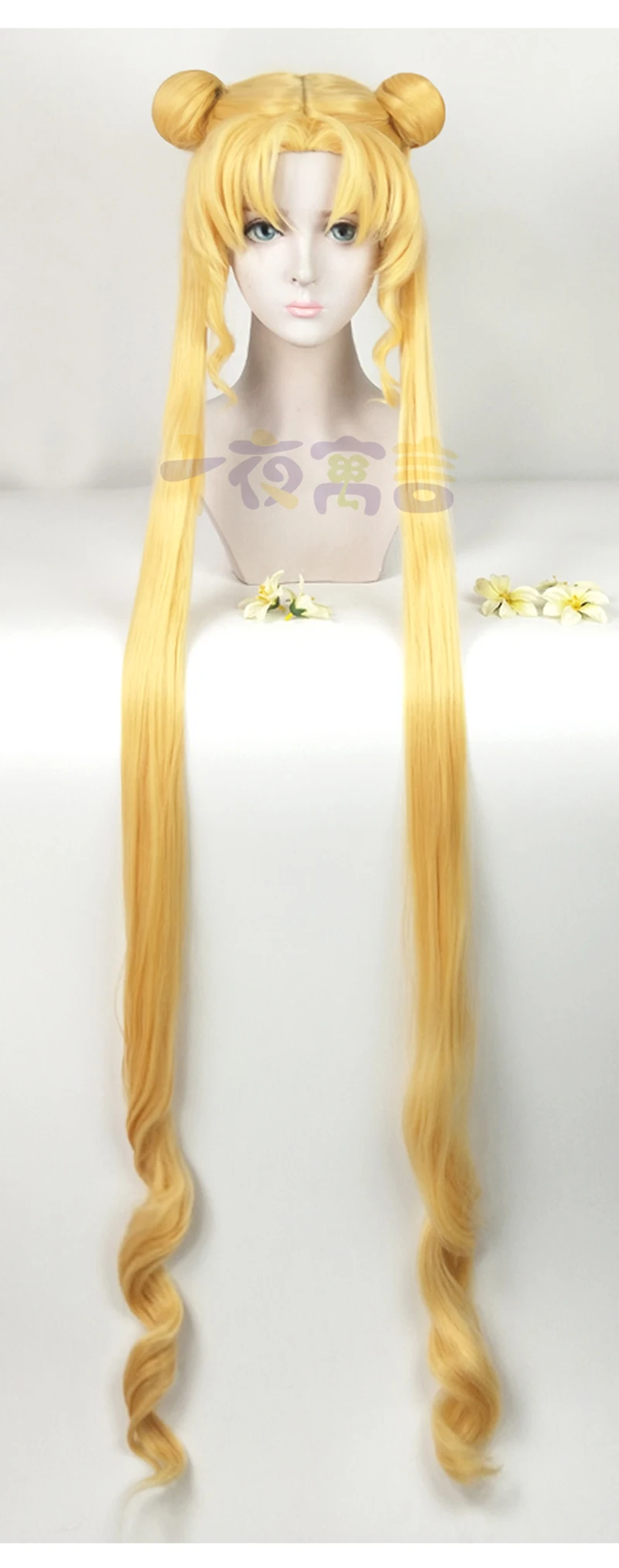 Парик для косплея Сейлор Цукино Усаги термостойкие искусственные волосы с