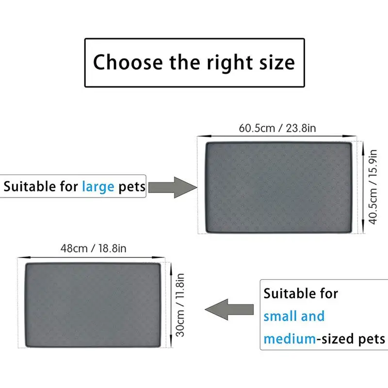 

Leak-Proof Silicone Pet Placemat Universal Placemat Rectangular Pet Place-Mat Leak-Proof Pet Mat Pet Table Mat Dog Cat Feeding