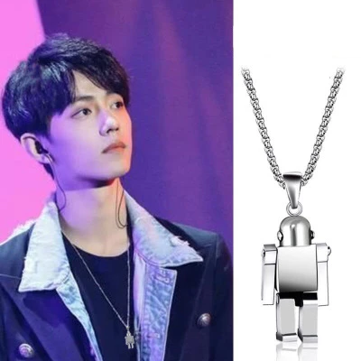 Ожерелье в стиле хип хоп для мужчин и женщин Ювелирное Украшение Xiao Zhan подходит