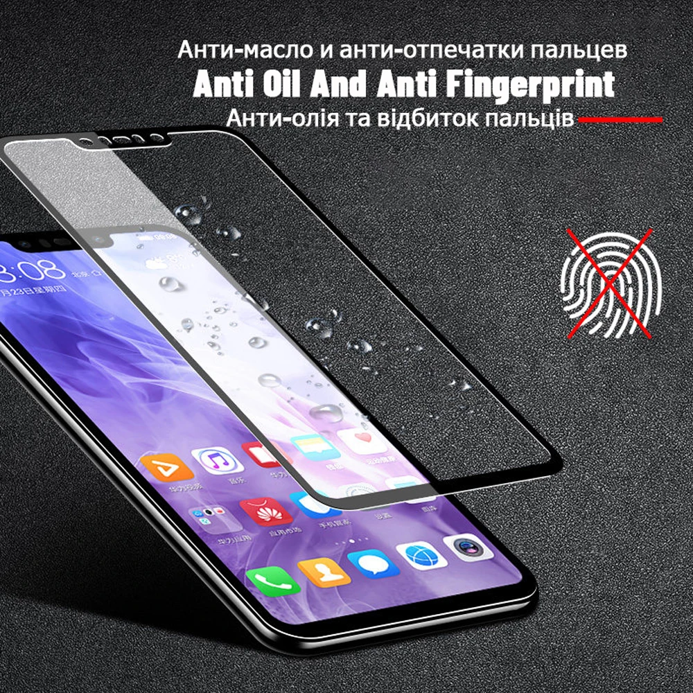9D чехол для huawei p smart plus 2019 2018 закаленное стекло Z pro защита экрана телефона