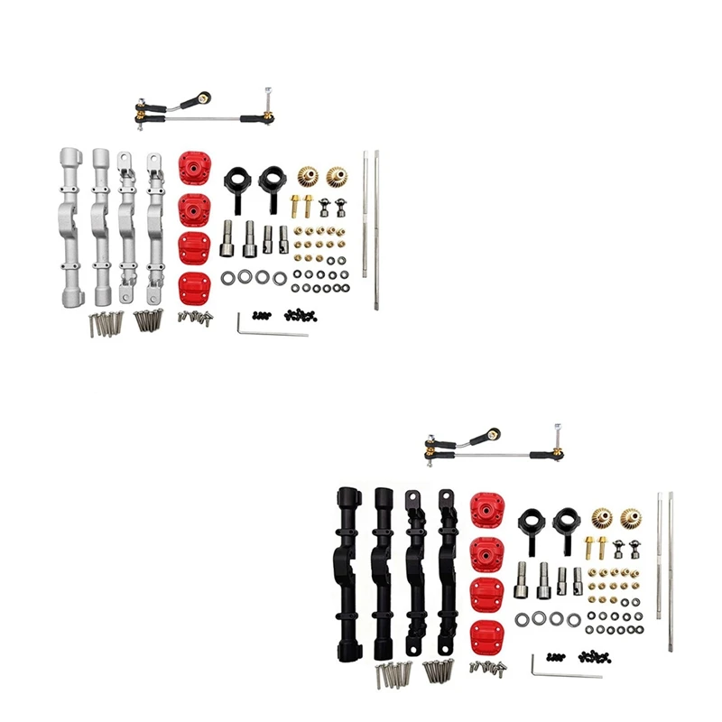 Металлическая передняя и задняя полная ось с рулевым стержнем для MN D90 D99S MN99 MN99S 1/12